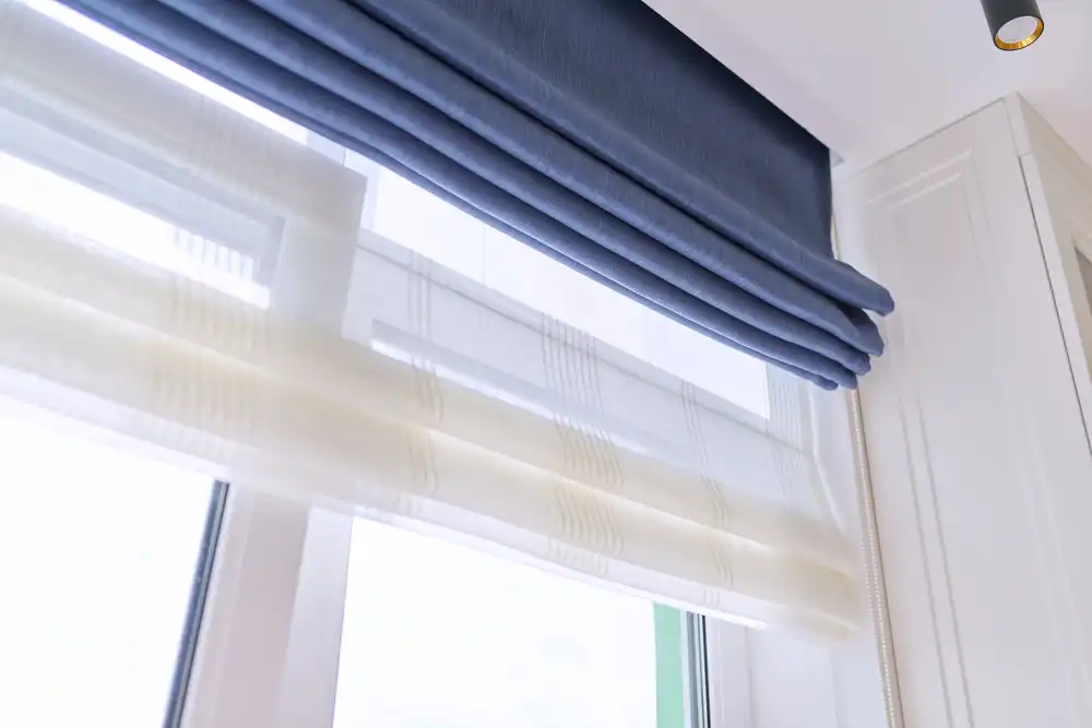blue blackout curtains