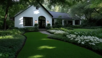 shaded house