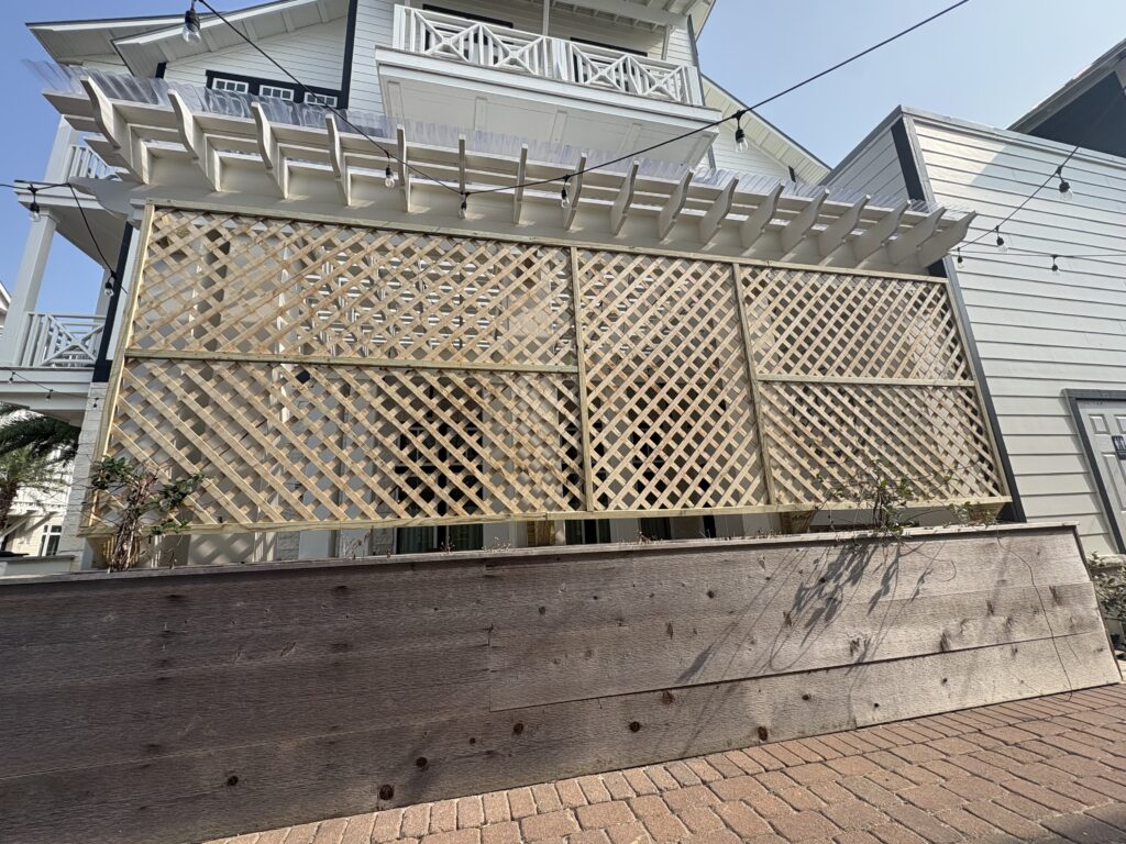 Lattice Wall Installation in Port Aransas
